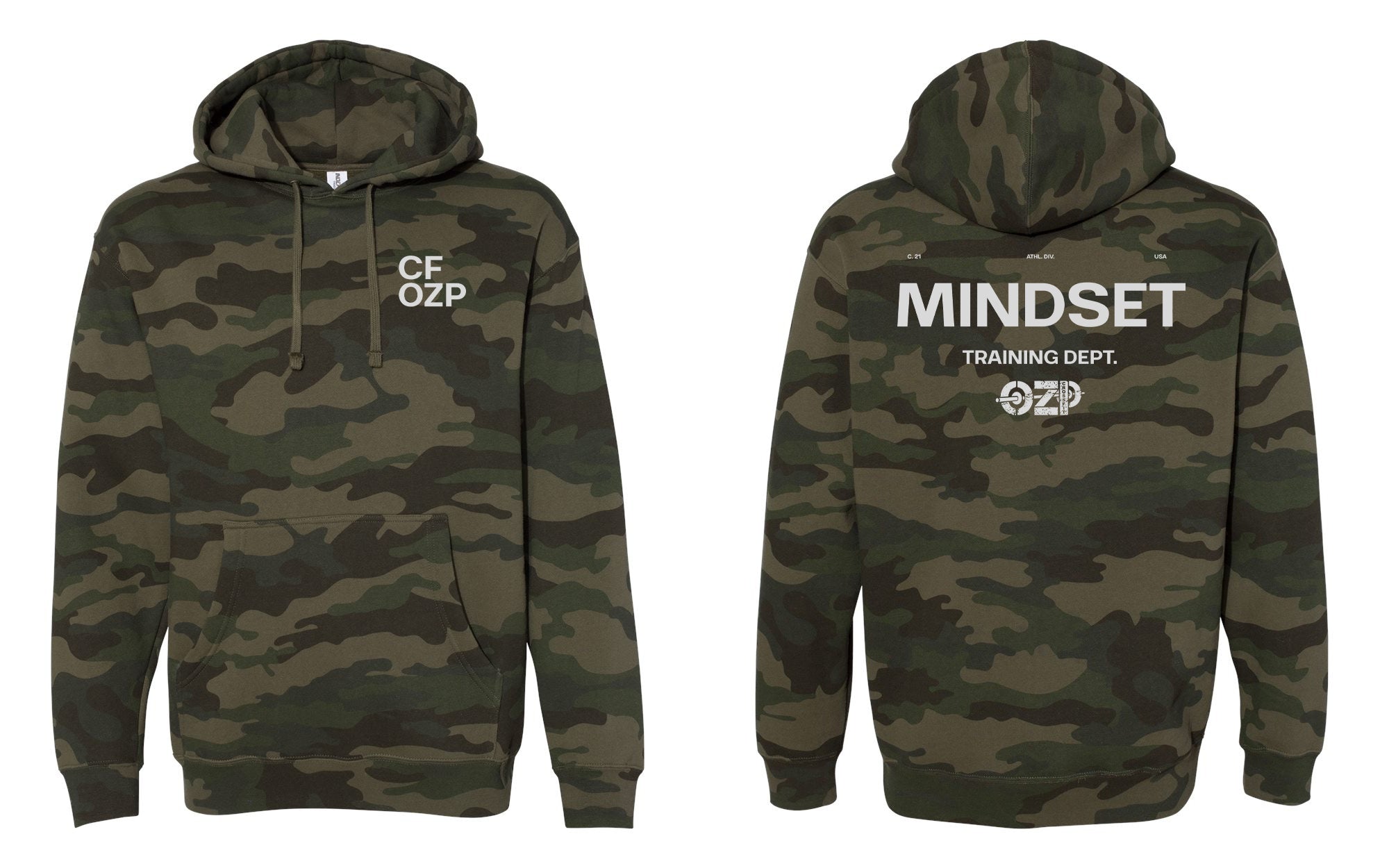 Crossfit Ozone Park OZP - Mindset Training Dept. Heavyweight Pullover Hoodie IND4000