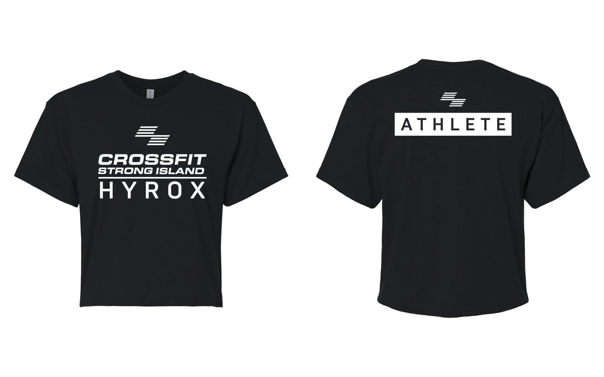 CrossFit Strong Island Hyrox Athlete Cropped Women's Tee 1580