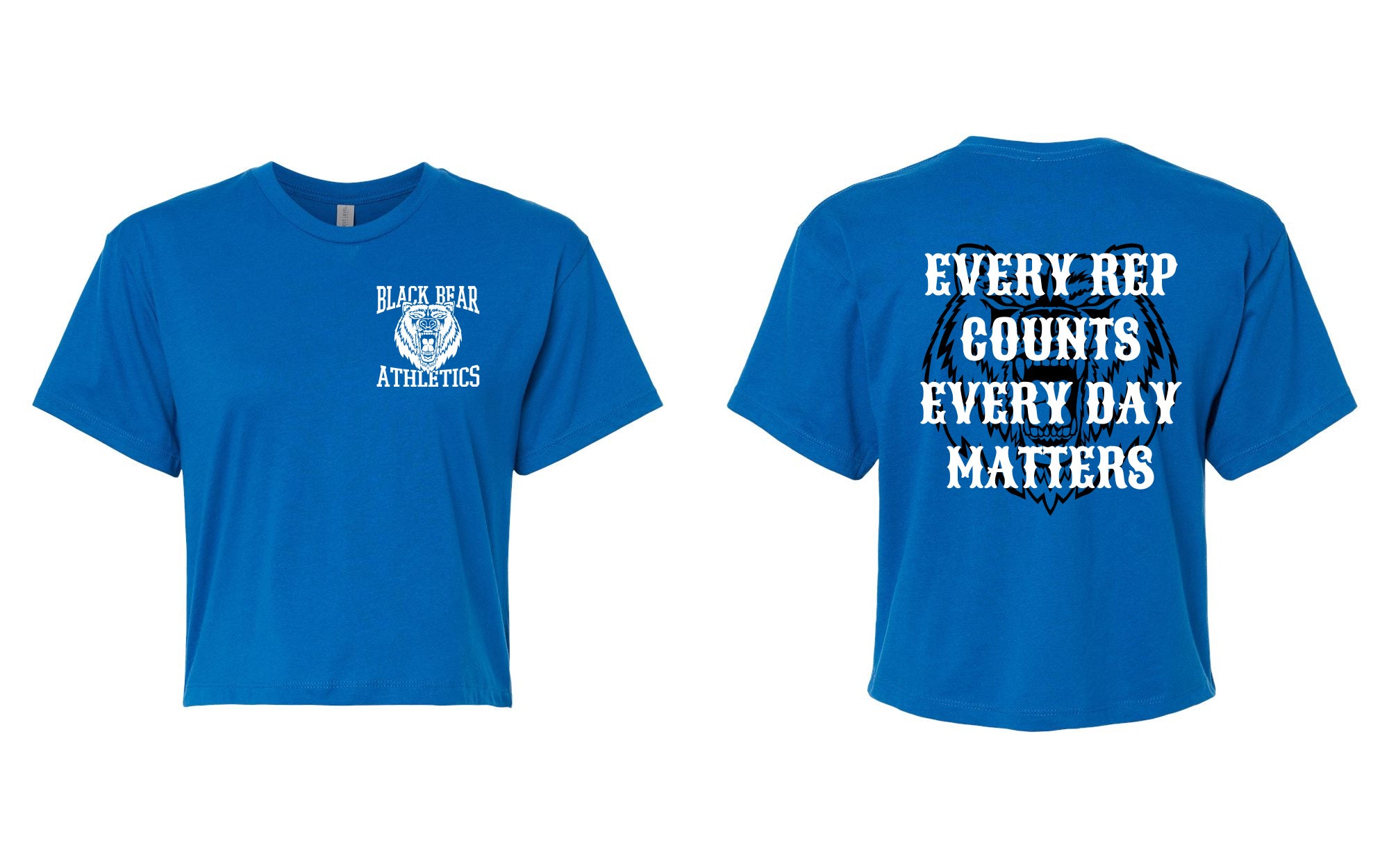 Black Bear Athletics Every Rep Counts Every Day Matters Women's Crop Top - 1580