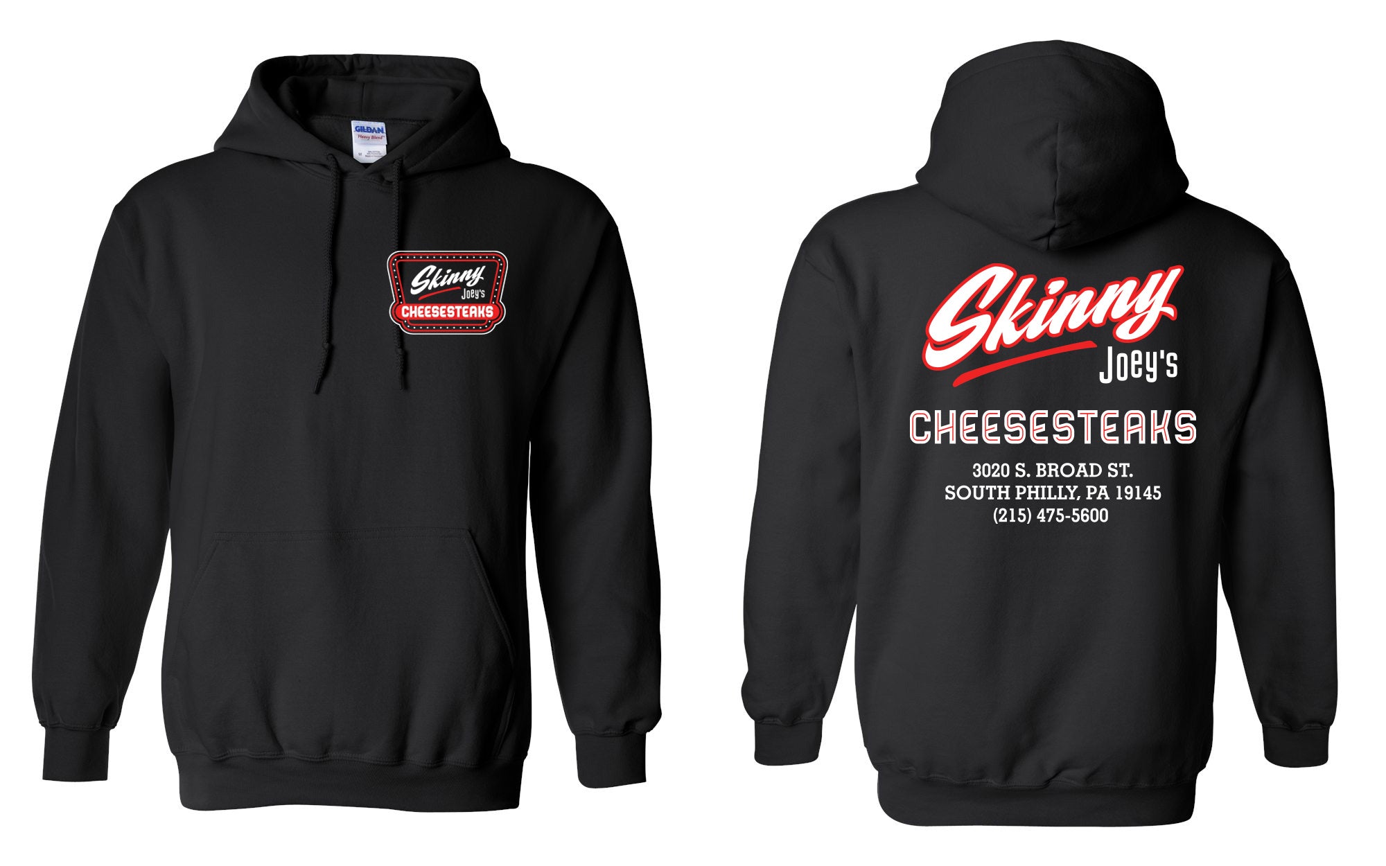 Skinny Joey’s Cheesesteaks Tee/Hoodie – South Philly Staple