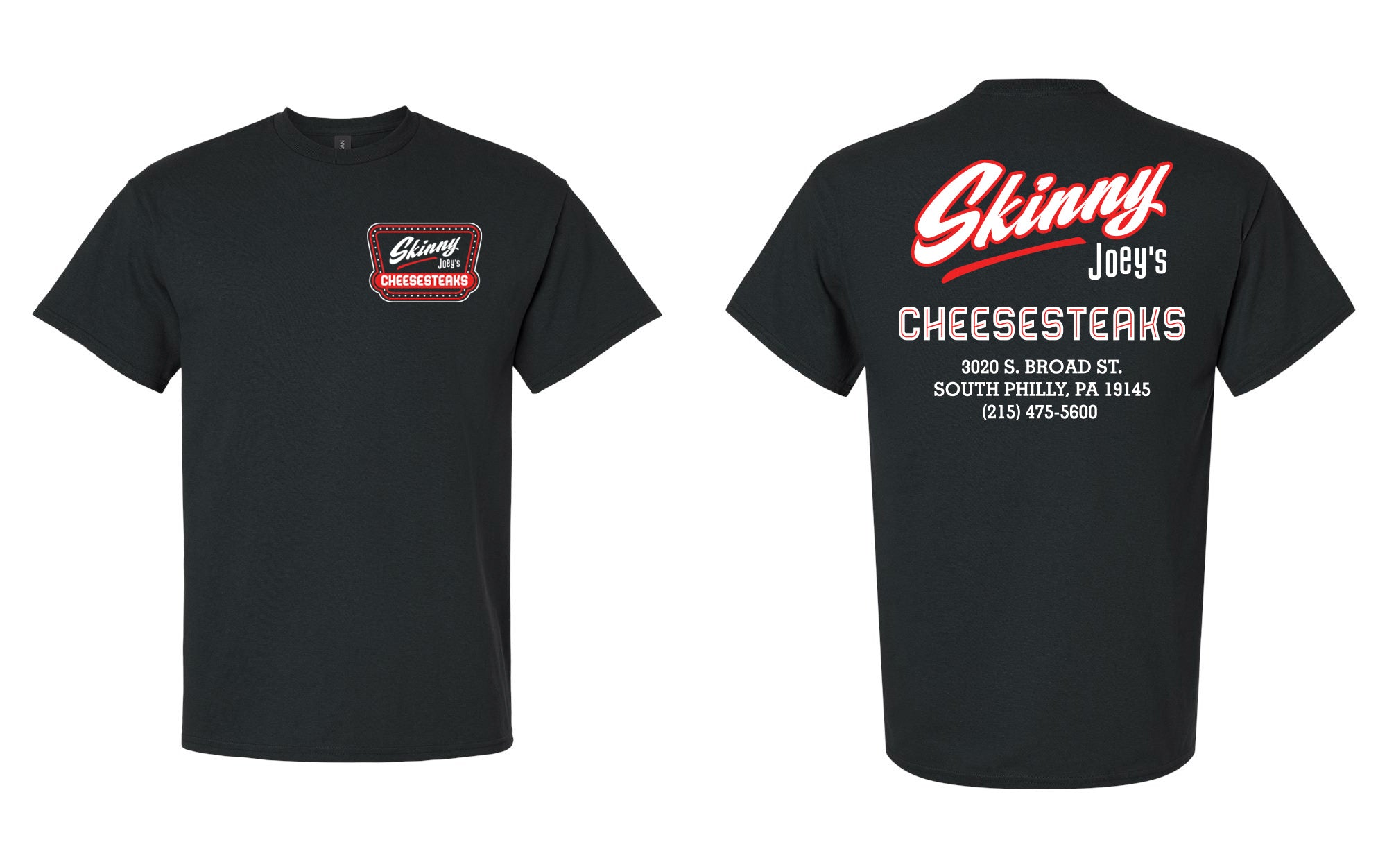 Skinny Joey’s Cheesesteaks Tee/Hoodie – South Philly Staple