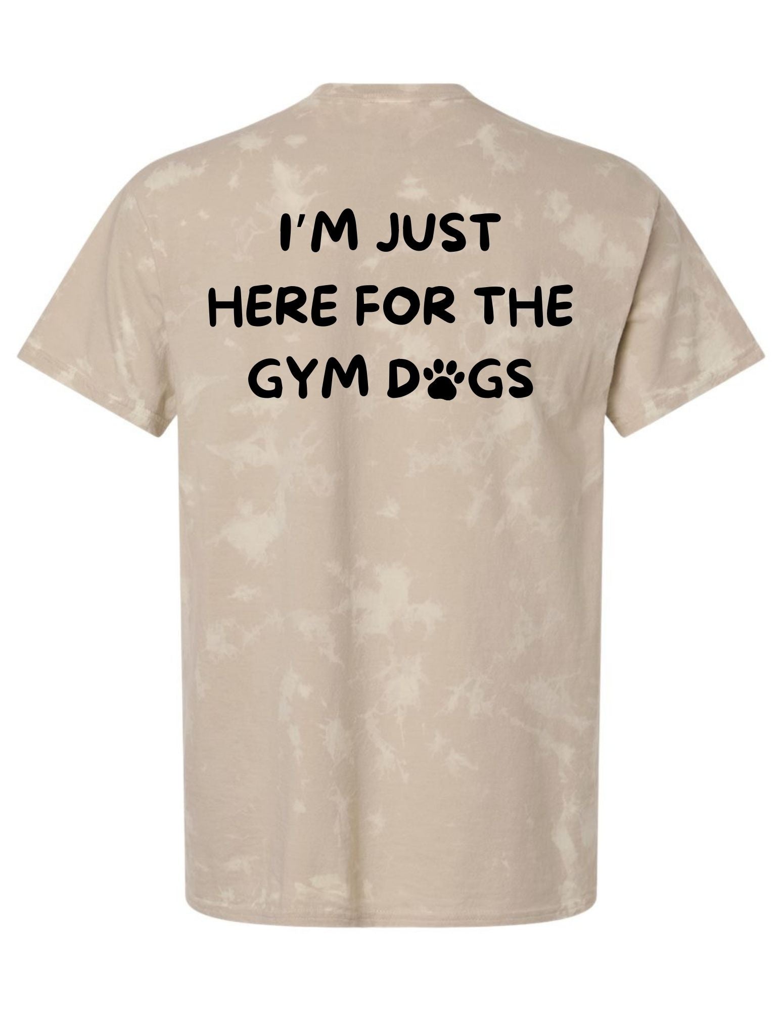 Peak 180 Gym Dogs Unisex Bleach Out Dyed T-Shirt - 1385
