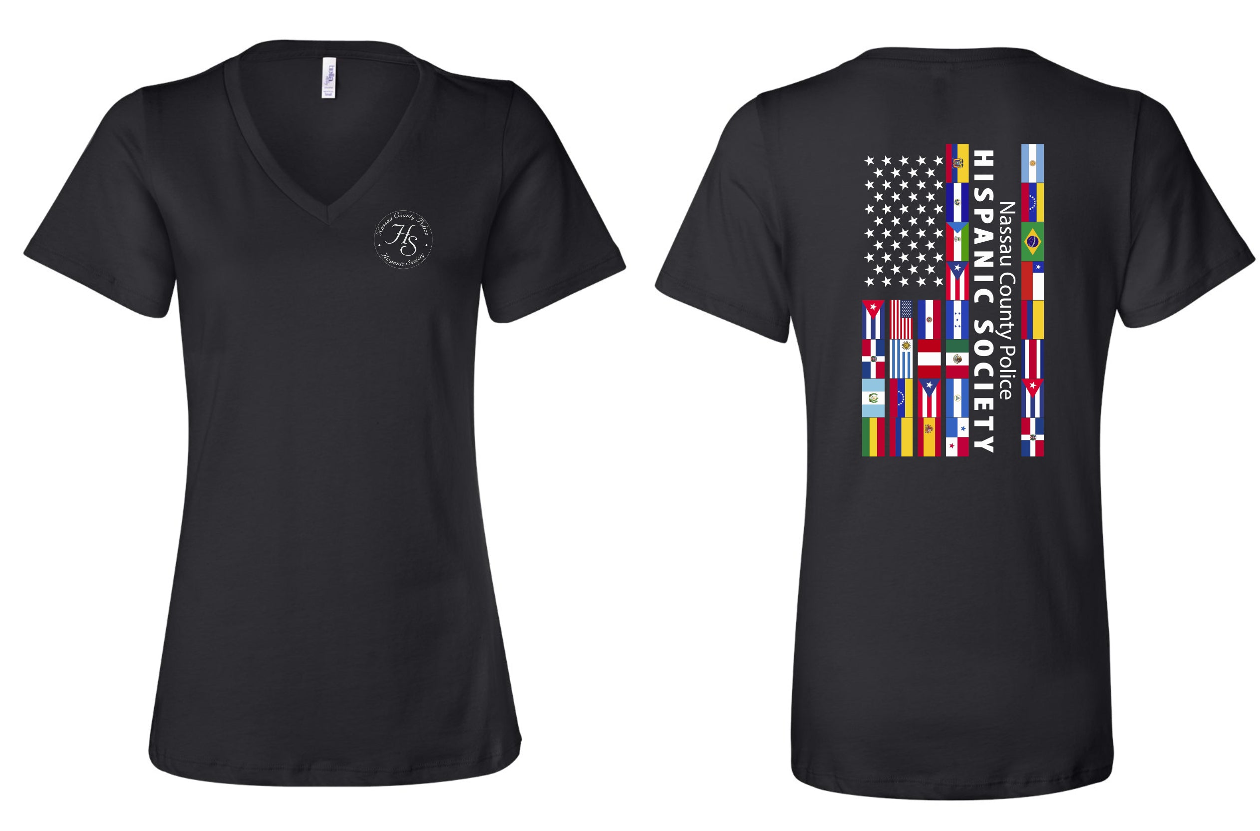 Nassau County Police Hispanic Society Ladies V-Neck - 6405