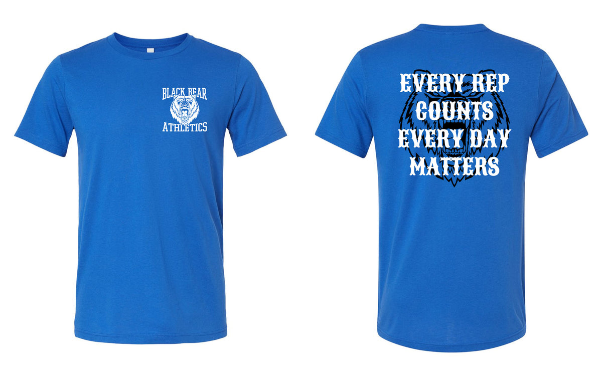 Black Bear Athletics Every Rep Counts Every Day Matters Triblend Tee - 3001CVC