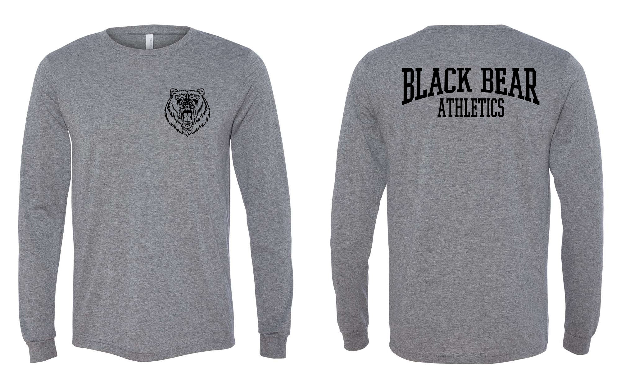 Black Bear Athletics Unisex Triblend Long Sleeve Tee - 3513