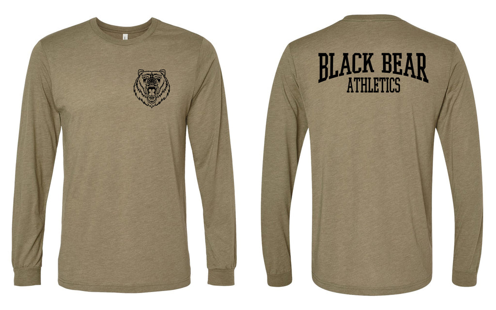Black Bear Athletics Unisex Triblend Long Sleeve Tee - 3513
