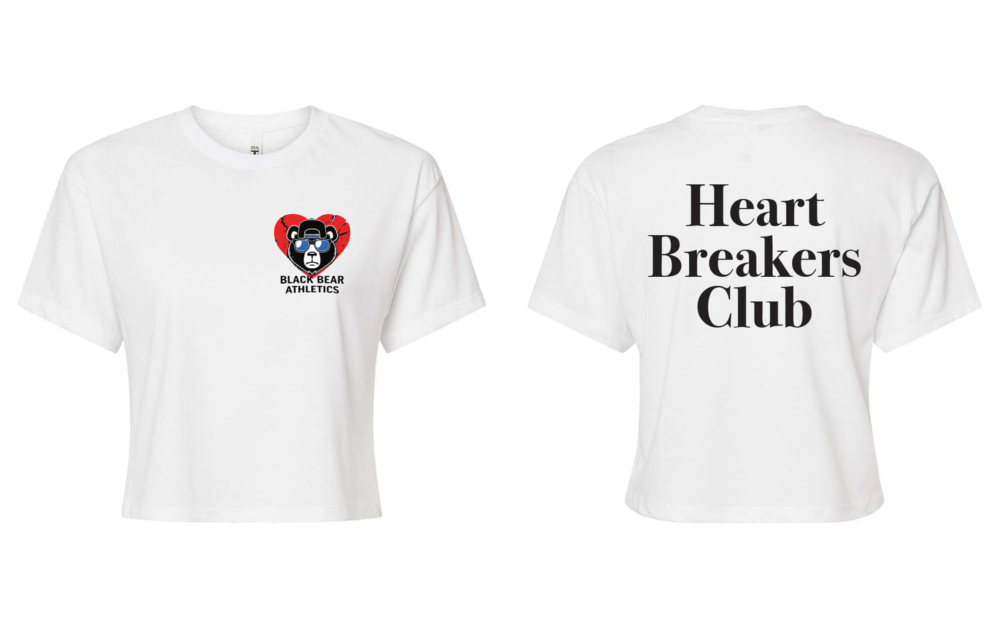Black Bear Athletics Heart Breakers Club Women's Crop Top - 1580