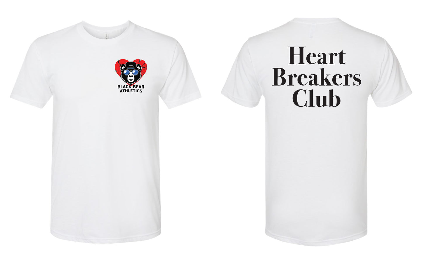 Black Bear Athletics Heart Breakers Club Men Tri Tee - 6010