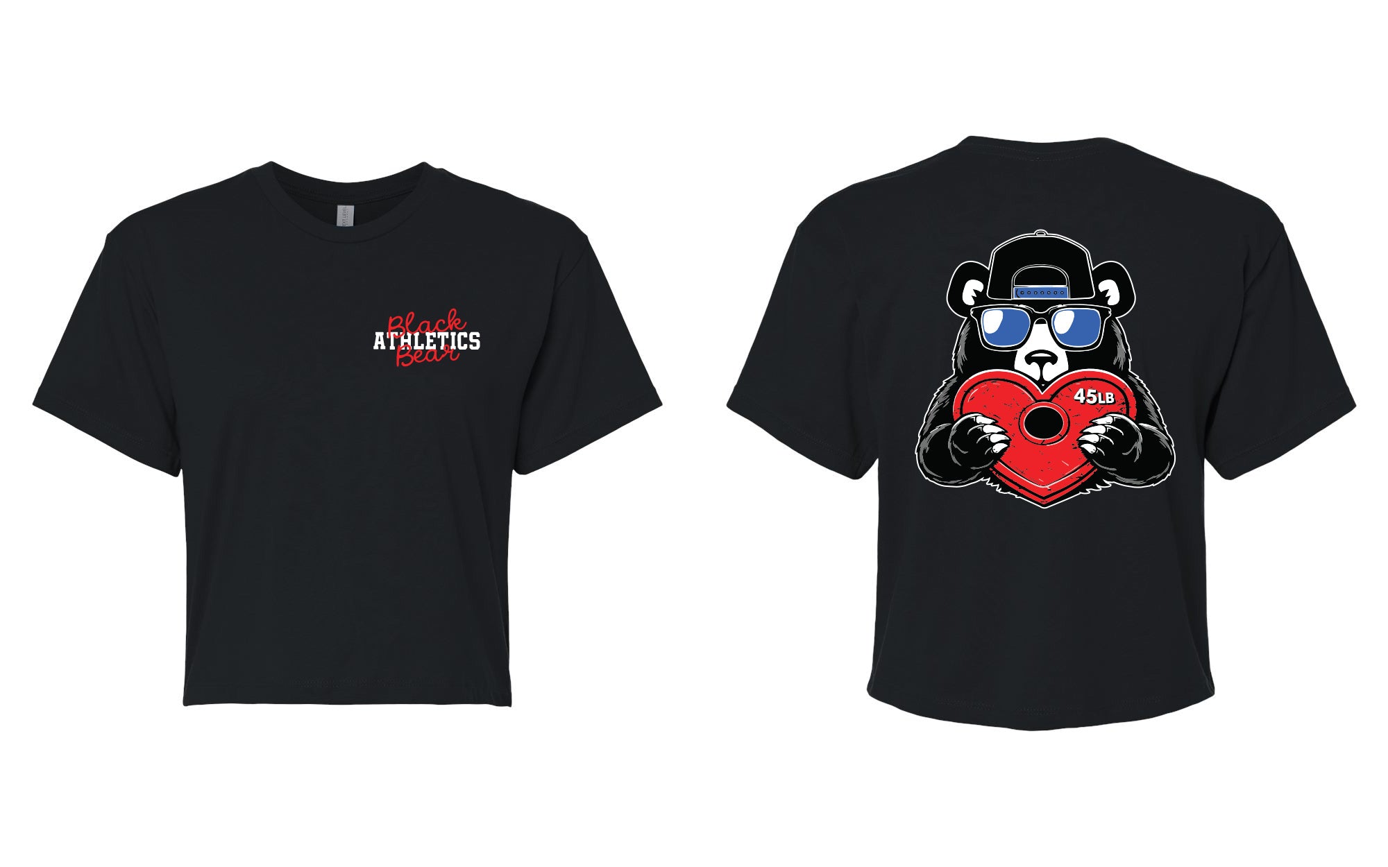 Black Bear Athletics Valentine's Day Women's Crop Top - 1580