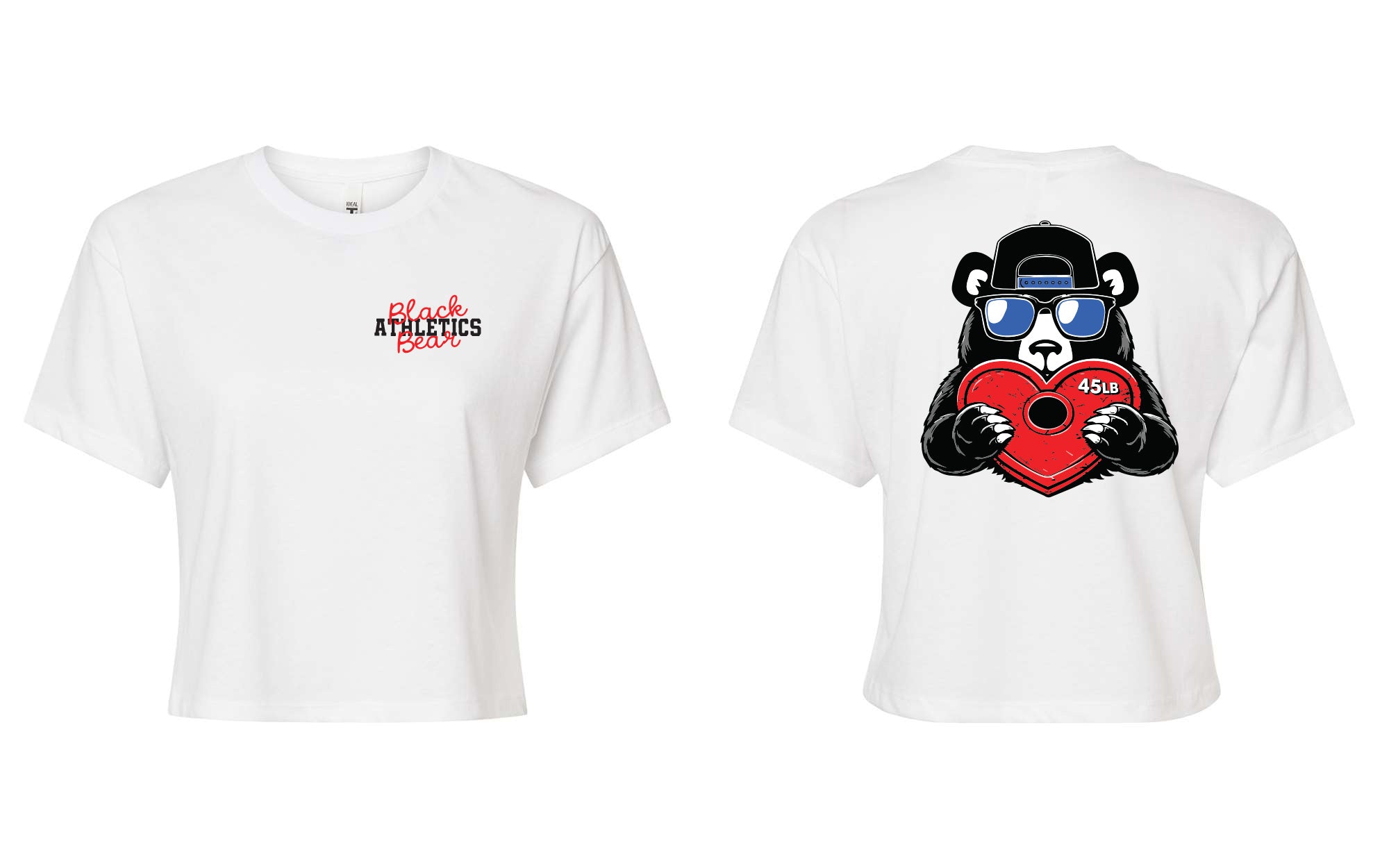 Black Bear Athletics Valentine's Day Women's Crop Top - 1580