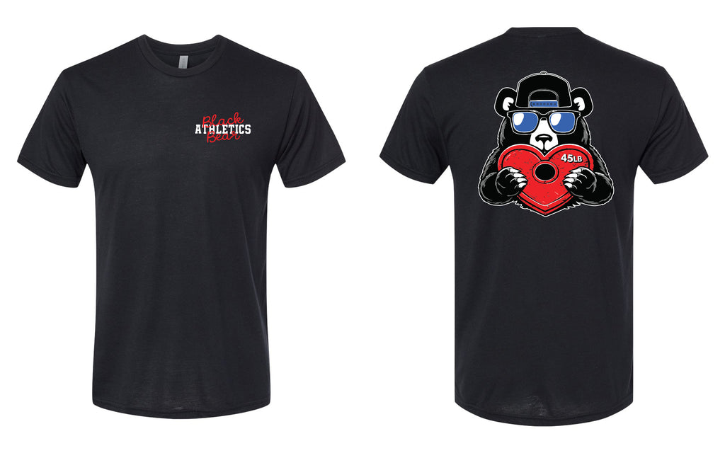 Black Bear Athletics Valentine's Day Men Tri Tee - 6010