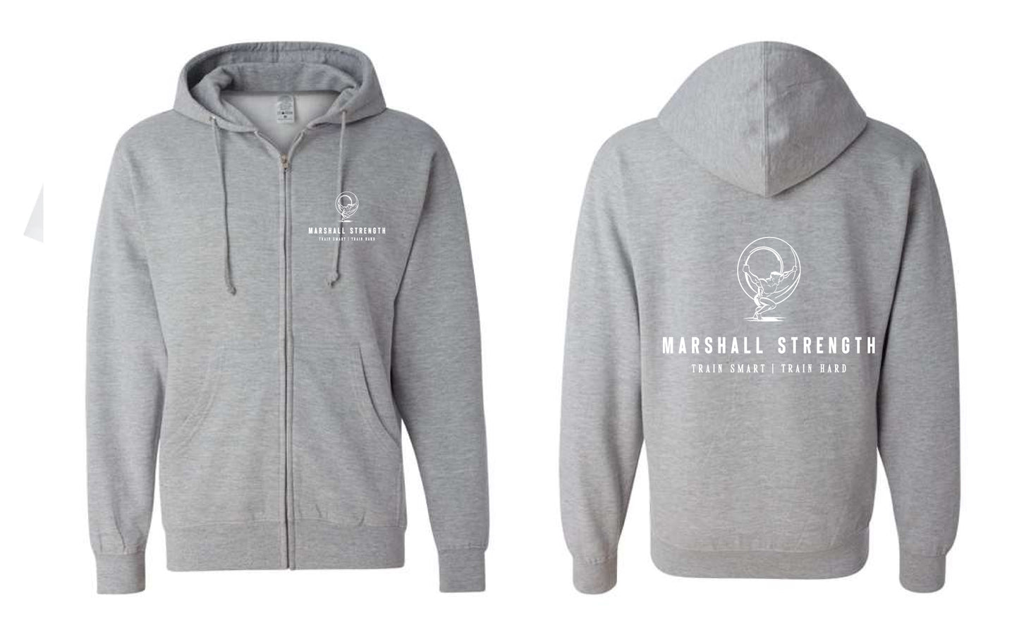 Marshall Strength Hooded Zip Up Sweatshirt SS4500Z