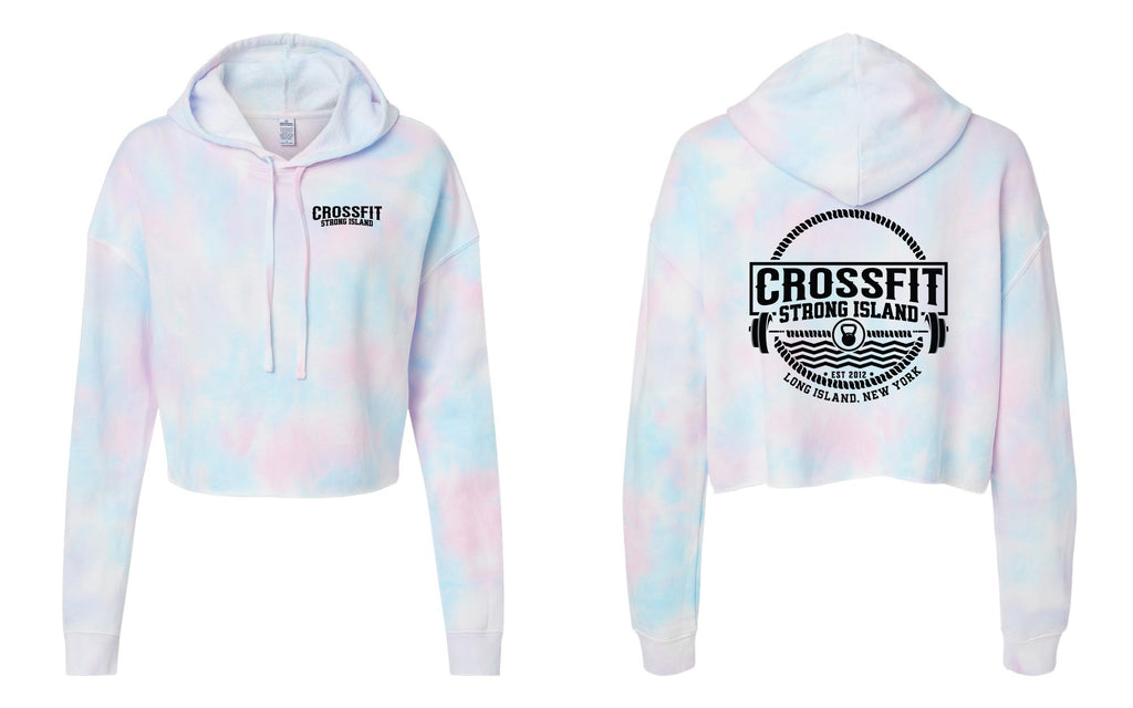 CrossFit Strong Island Nautical Design Cropped Ladies Hood AFX64CRP