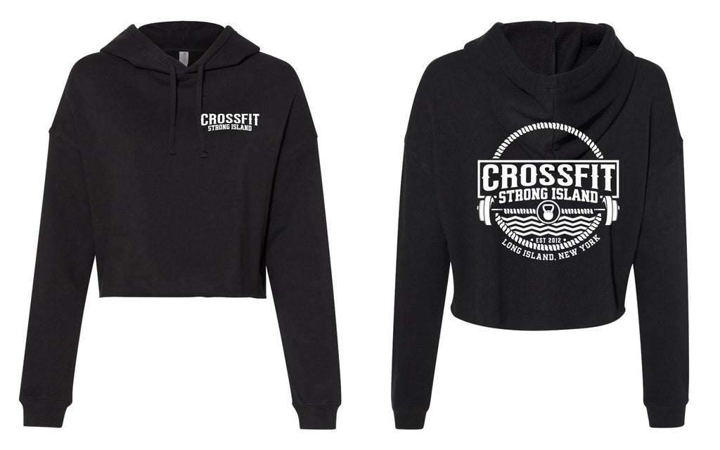 CrossFit Strong Island Nautical Design Cropped Ladies Hood AFX64CRP