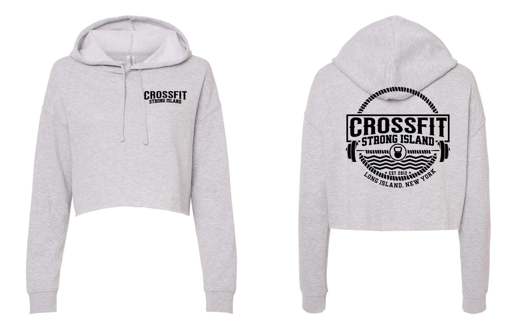 CrossFit Strong Island Nautical Design Cropped Ladies Hood AFX64CRP