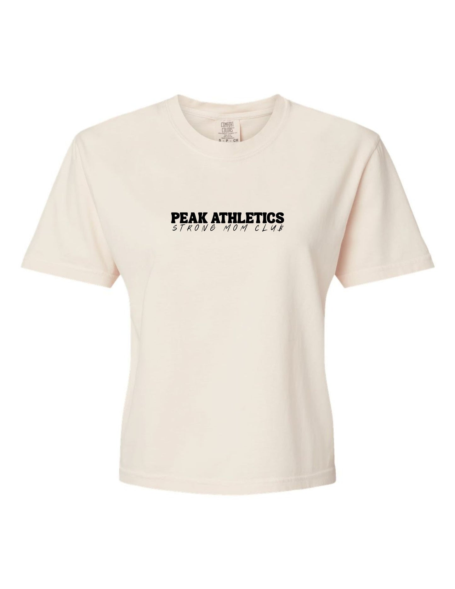 Peak 180 Strong Mom Club Women's Garment-Dyed Heavyweight Boxy T-Shirt - 3023CL
