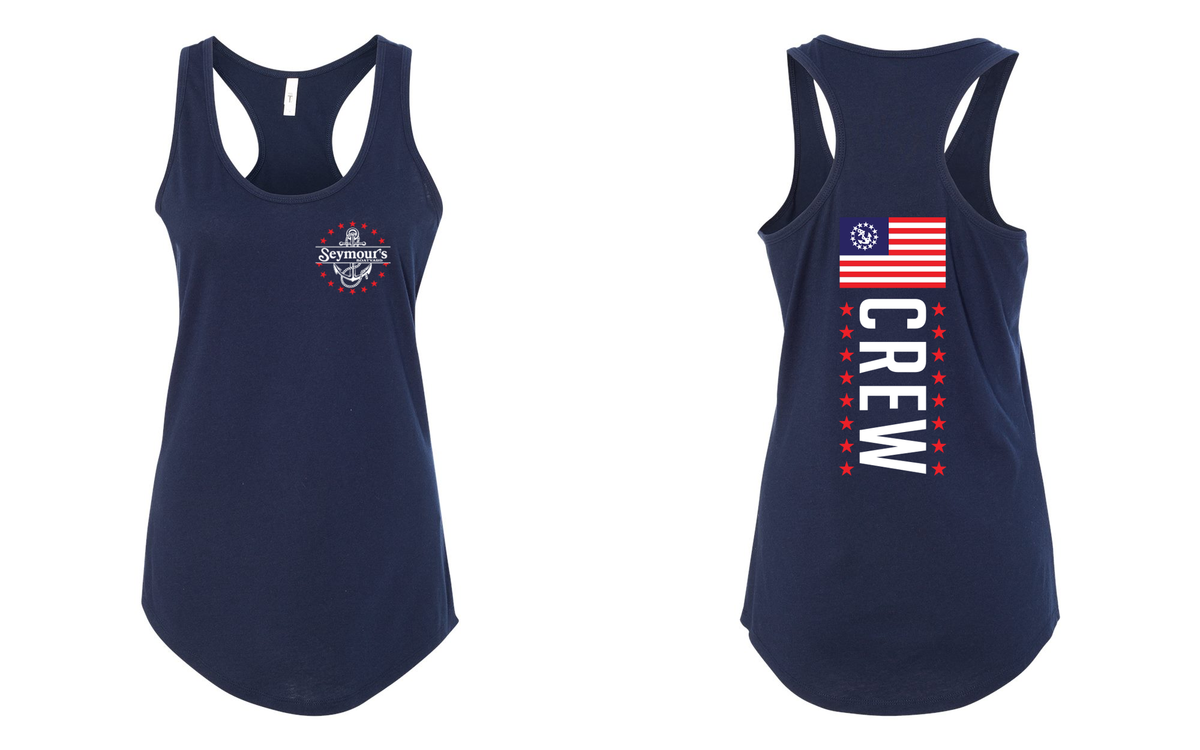 Seymour's Boatyard Women's Midnight Navy Ideal Racerback Tank - 1533