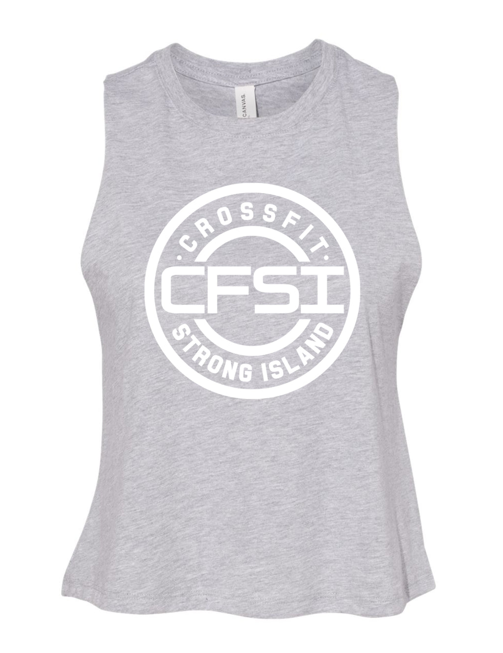 CrossFit Strong Island Ladies Cropped Tank CFSI Circle 6682