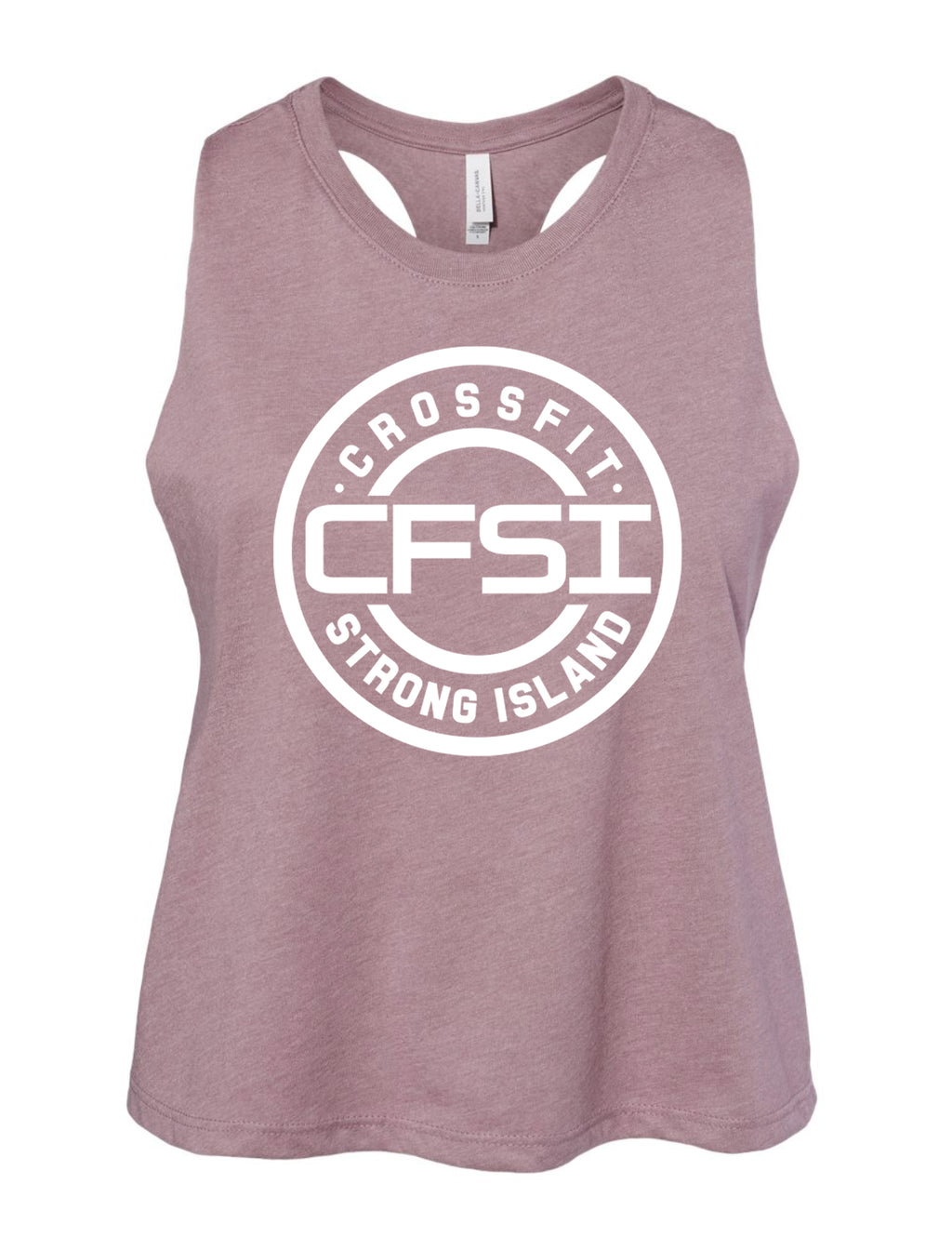 CrossFit Strong Island Ladies Cropped Tank CFSI Circle 6682