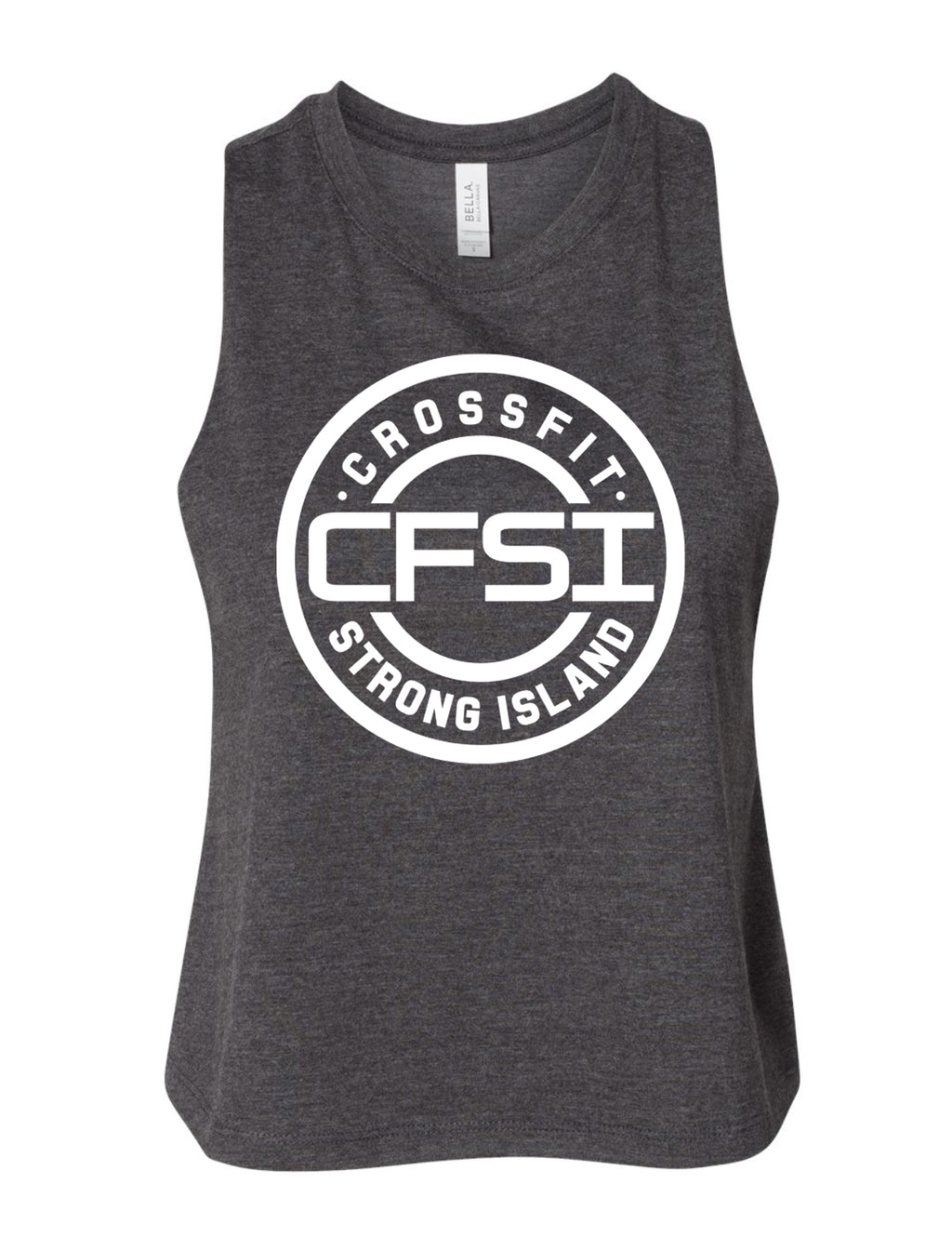 CrossFit Strong Island Ladies Cropped Tank CFSI Circle 6682