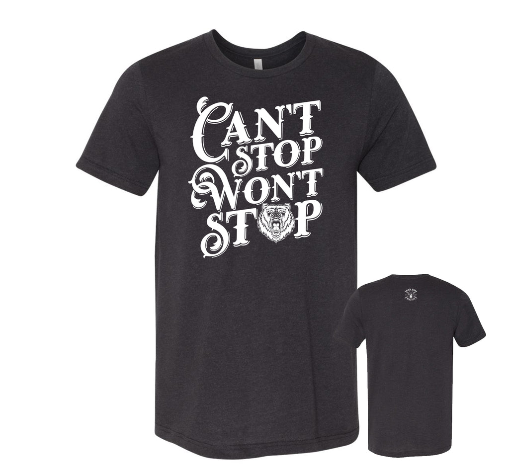 Black Bear Athletics Can't Stop Won't Stop Men Tee 3413