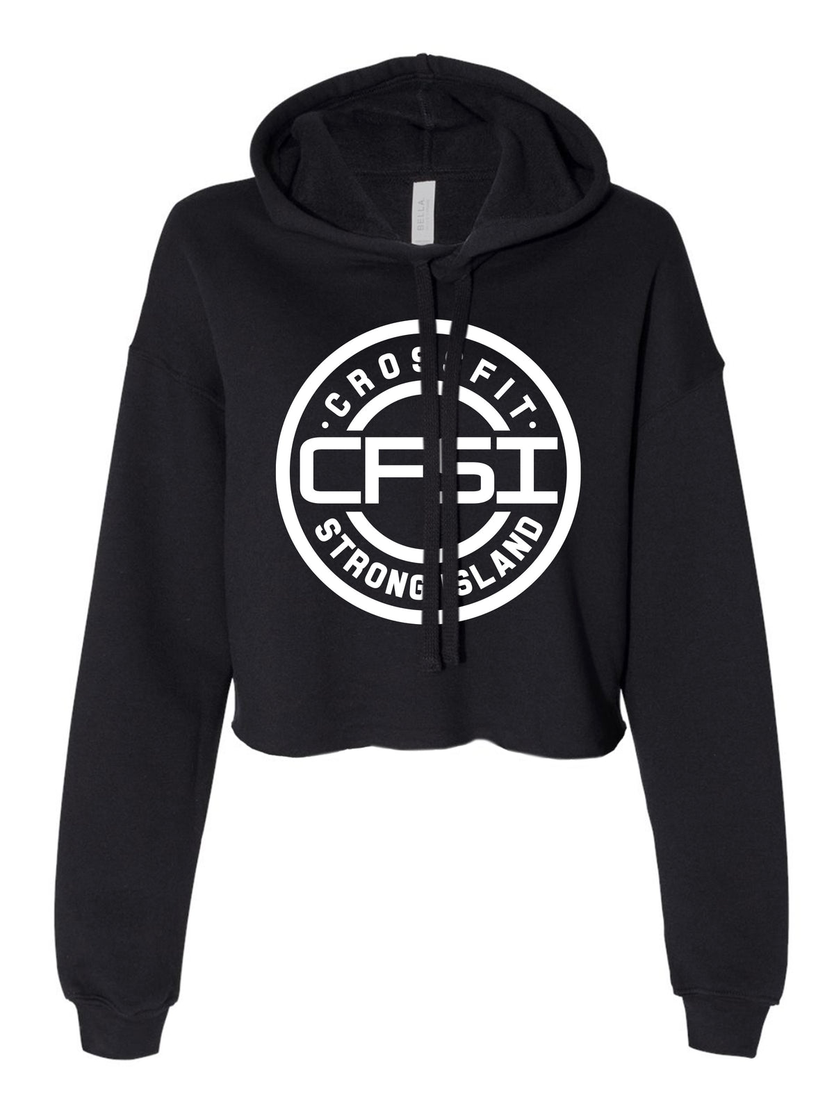 CrossFit Strong Island Cropped Ladies Hood CFSI Circle 7502