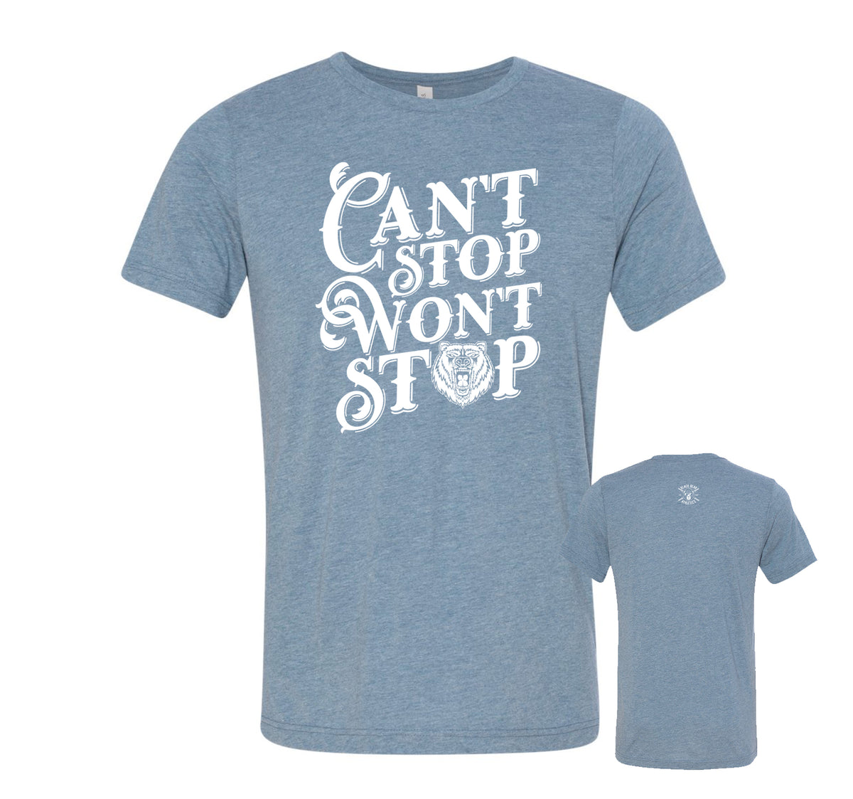 Black Bear Athletics Can't Stop Won't Stop Men Tee 3413