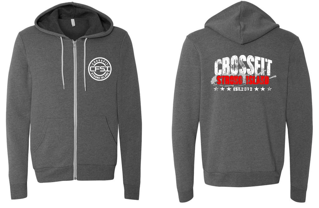 CrossFit Strong Island Unisex Zip Hood 3739