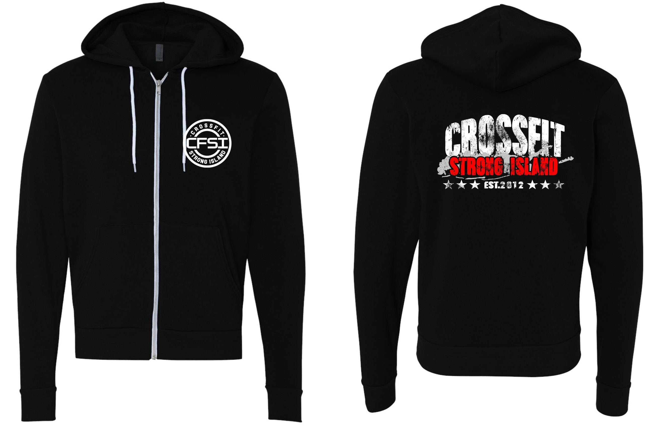 CrossFit Strong Island Unisex Zip Hood 3739