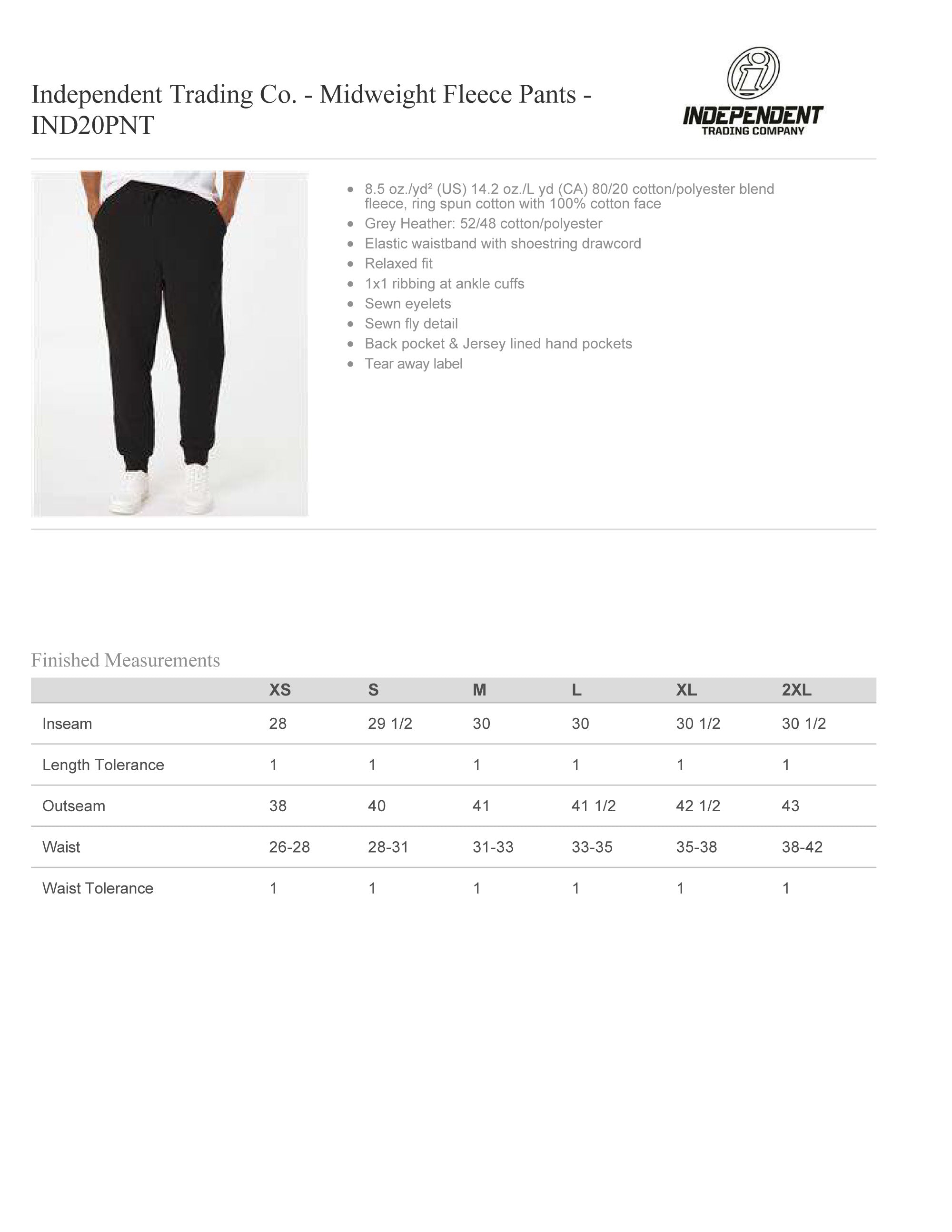 Land Shark Endurance Cotton Joggers IND20PNT